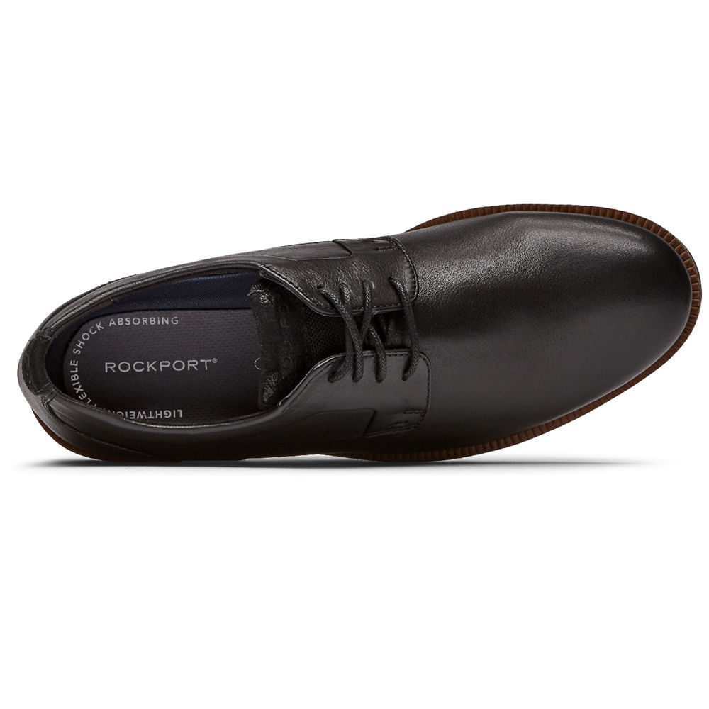 Rockport Oxfords For Mens Black - Sharp & Ready 2 Plain Toe - QP5382617